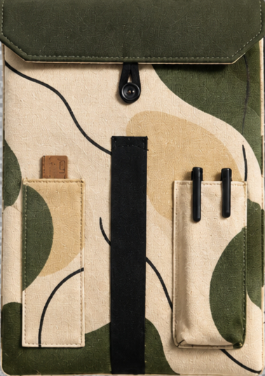 Olive laptop folio sleeve